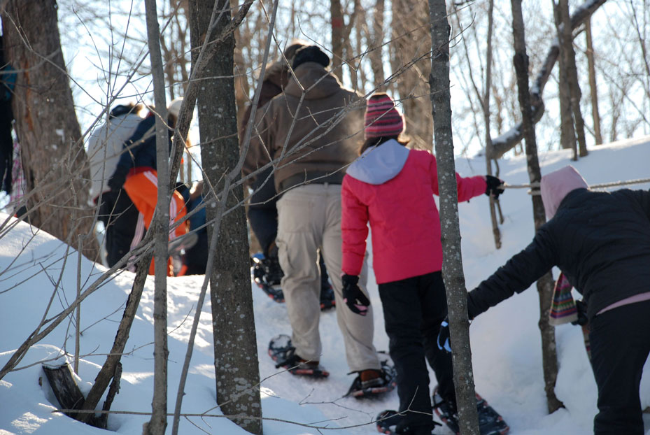 Snowshoeing