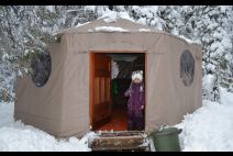 Come inside our Yurt!