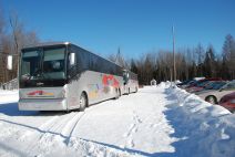 Free parking available for buses and cars 