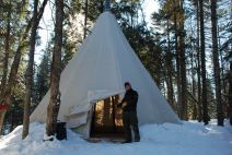 Spend the night in a teepee...